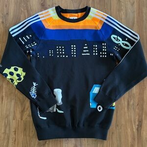 Adidas Originals × UNITED ARROWS & SONS Crewneck Knit Size: O Black Men CZ8081